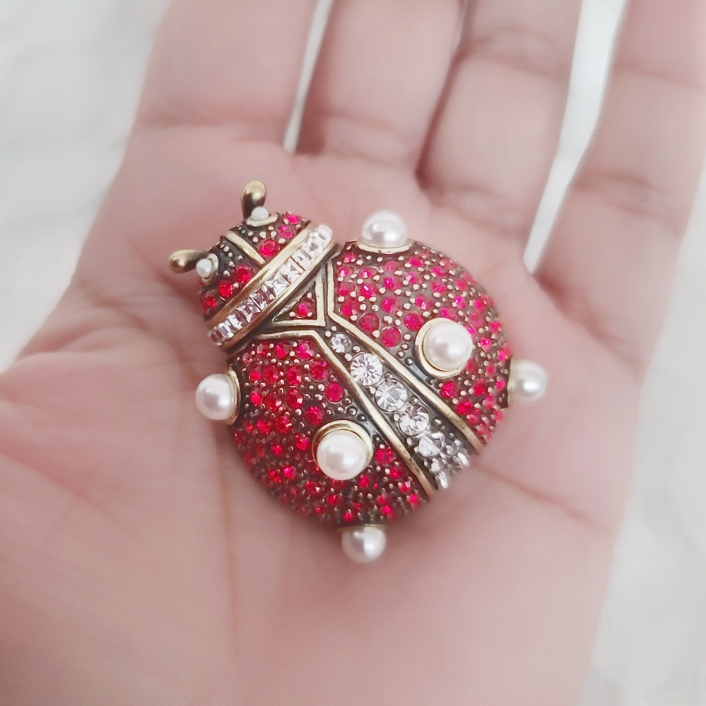 Heidi Daus Lady Bug Pin